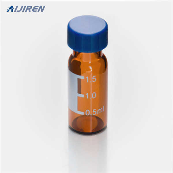 VWR amber 2 ml lab vials with inserts for hplc system